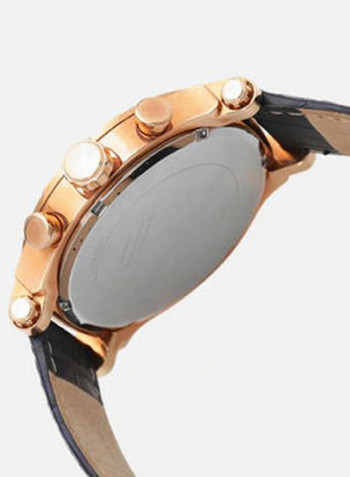 Men's Leather Analog Watch W1105G4