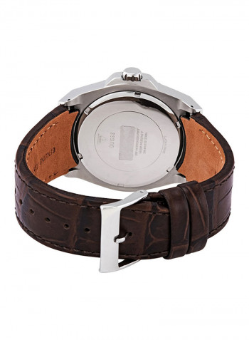 Men's Leather Analog Wrist Watch W1058G4