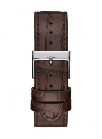 Men's Leather Analog Wrist Watch W1058G4