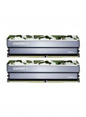 2-Piece Sniper X DDR4 RAM Set 16GB Green/Grey/Gold