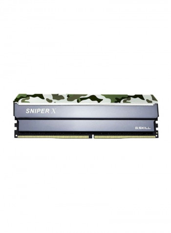 2-Piece Sniper X DDR4 RAM Set 16GB Green/Grey/Gold