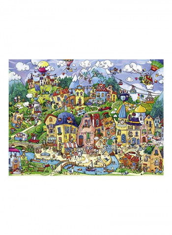 1500-Piece Rita Berman Happytown Jigsaw Puzzle 29744
