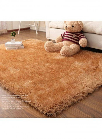 Simple Modern Thicken Elastic Carpet Brown 120x170centimeter