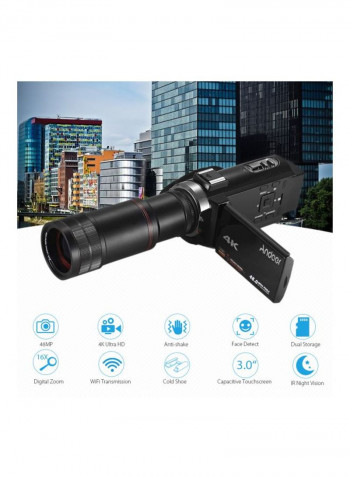 4K HD Camcorder With Accessory Set