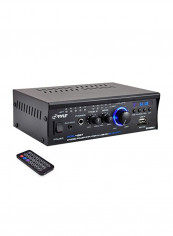 Mini Stereo Bluetooth Power Amplifier PCAU48BT Black