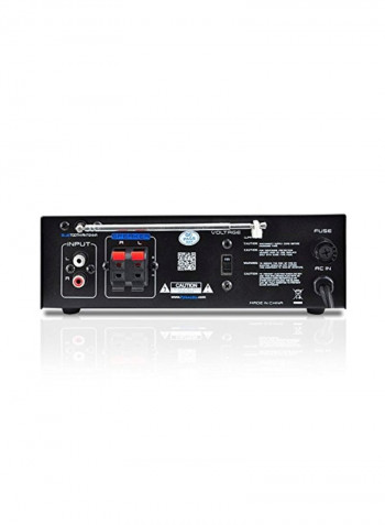 Mini Stereo Bluetooth Power Amplifier PCAU48BT Black