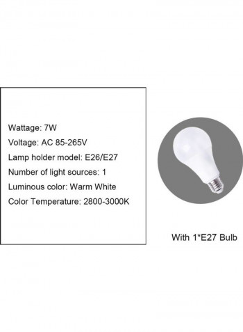 Retro Stained Glass Lampshade Table Lamp Multicolour