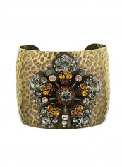 Glitz Hammered Brass Cuff Bracelet تقييمات Glitz Hammered Brass Cuff Bracelet