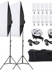 Photography Studio Portrait Product Light Lighting Tent Kit Photo Video Equipment Black/White