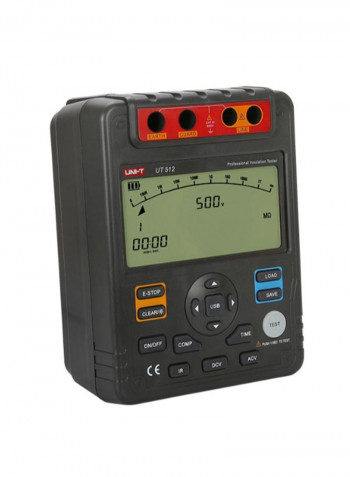UT512 Digital Insulation Resistance Tester Black 202 x 155 x 94millimeter