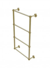 Remi Collection Vanity Gallery Rail Glass Shelf Clear/Gold 16inch