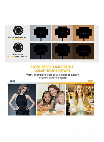 Portable Studio Video LED Light for Photography Multicolour