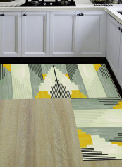 Modern Design Washable Anti-Skidding Carpet Multicolour 140x200centimeter