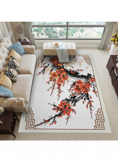 Floral Print Anti-Slip Rug Multicolour 140x200centimeter