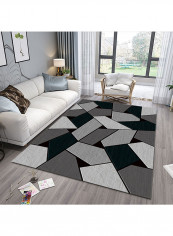 Geometry Printed Anti-Slip Rug Multicolour 140x200centimeter