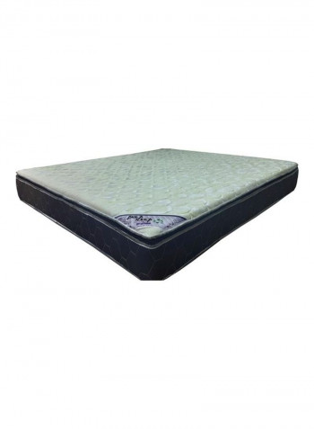 Pillow Top Spring Mattress Off-White 200 x 200 x 25cm