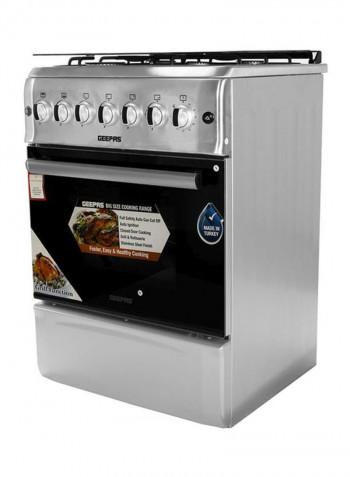 4-Burner Freestanding Cooking Range GCR6057 Silver/Black