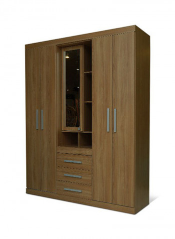 Havana Star Wardrobe With Mirror White