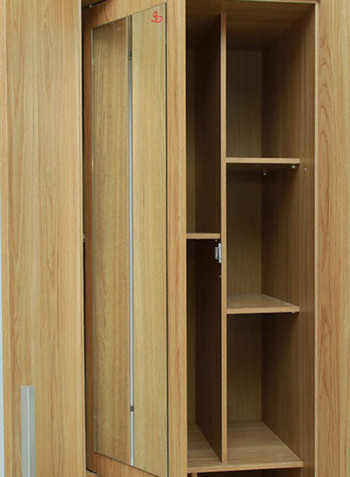 Havana Star Wardrobe With Mirror White