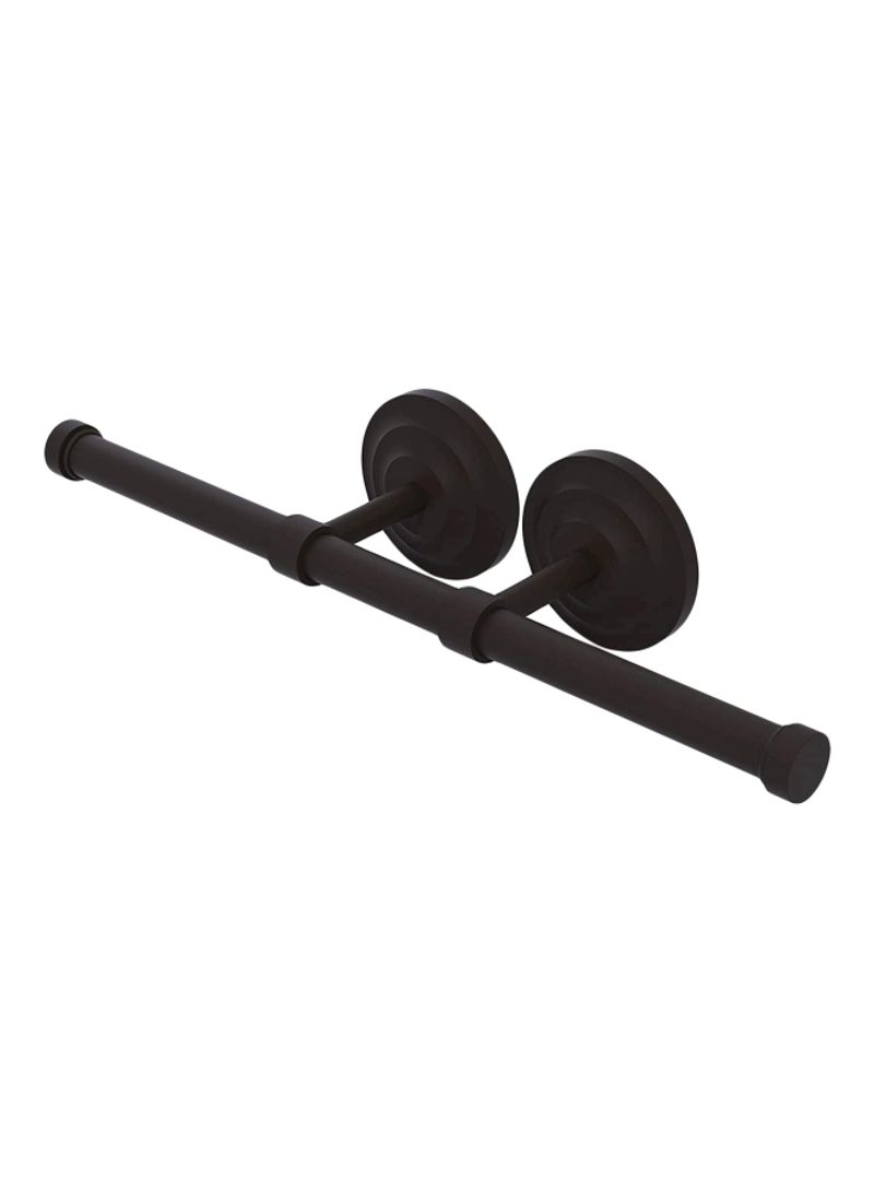 Que New Collection Double Roll Toilet Paper Holder Oil Rubbed Bronze 14.9x3x3.6inch