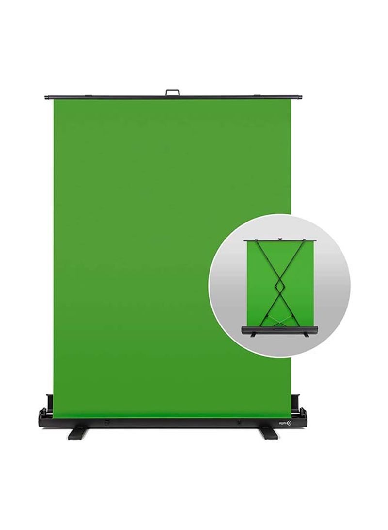 Collapsible Chroma Key Panel For Background Removal With Auto-Locking Frame