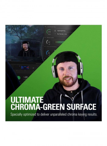 Collapsible Chroma Key Panel For Background Removal With Auto-Locking Frame