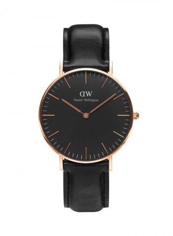 Women's Classic Black Sheffield Water Resistant Analog Watch DW00100139