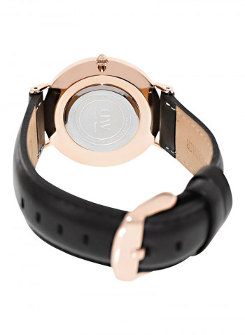 Women's Classic Black Sheffield Water Resistant Analog Watch DW00100139