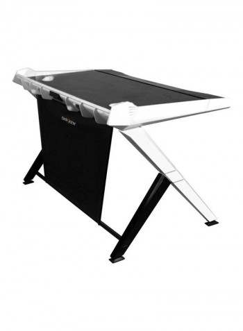 Foldable Gaming Desk Black/White