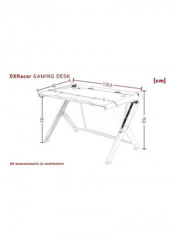 Foldable Gaming Desk Black