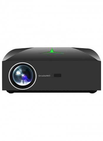Full HD LED Android Projector 4K 4200 Lumens 2GB/16GB with 120-Inch Projector Screen PROJ-WO-45-B_SCR-04 Black