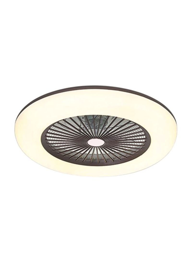 Bluetooth Ceiling Fan Light White/Black 54x18x54centimeter
