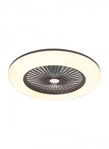 Bluetooth Ceiling Fan Light White/Black 54x18x54centimeter