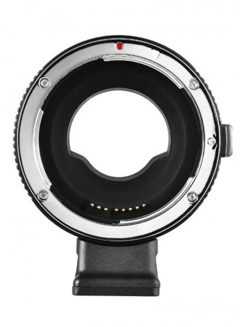 Aef-Mft Electronic Af Lens Mount Adapter Black/Silver