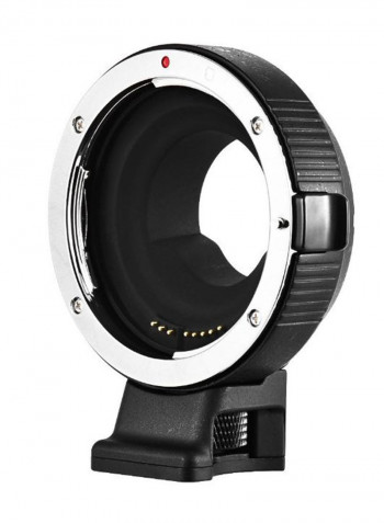 Aef-Mft Electronic Af Lens Mount Adapter Black/Silver