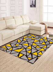 Geometric Pattern Anti-Slip Mat Multicolour 140x200centimeter