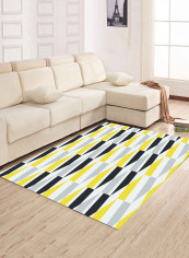 Pattern Printed Rectangular Mat Multicolour 140x200centimeter