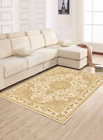 Simple Printed Water Absorbent Soft Mat Beige 140X200centimeter