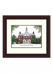 Eastern Kentucky Legacy Alumnus Lithographic Photo With Frame Brown/Black/White 18x16inch
