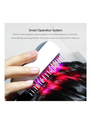 Xiaomi Youpin Purely LLLT Growth Anti-Hair Loss Scalp Massage Electric Laser Hair Comb White/Silver