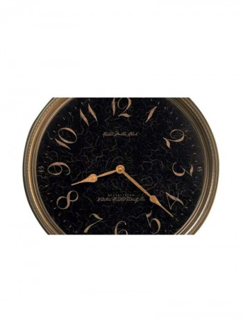 Paris Night Wall Clock Brown/Black 15x21inch