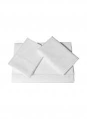 4-Piece Cotton Sheet Set White King