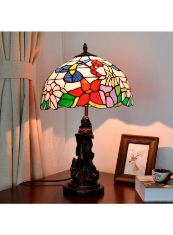 Creative Glass Lampshade Table Lamp EU Plug Multicolour