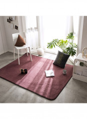 Ultra-Soft Living Room Carpet Pink 190x190centimeter
