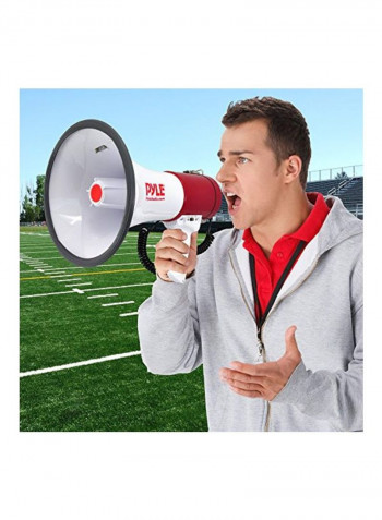 Megaphone Speaker With Built-In Siren PMP52BT White/Pink/Black