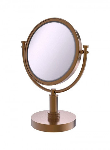 Vanity Top Makeup Mirror Gold/Clear 8x8x15inch