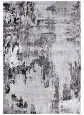 Adele Collection Area Rug Black/Gold/Grey 150x220cm
