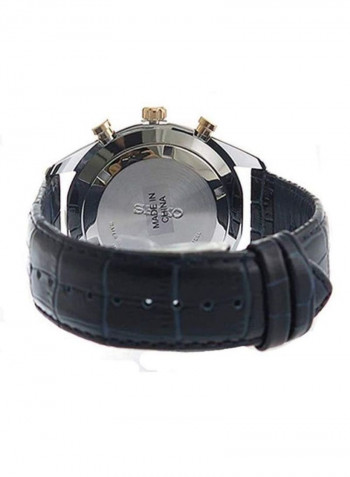 Men's Leather Chronograph Watch