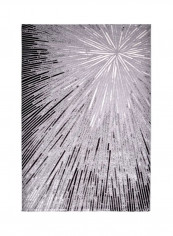 Adele Collection Carpet Modern Contemporary Area Rug Dark Grey/Black 150x230centimeter