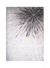 Adele Collection Carpet Modern Contemporary Area Rug Grey/Gold/Beige 150x230centimeter